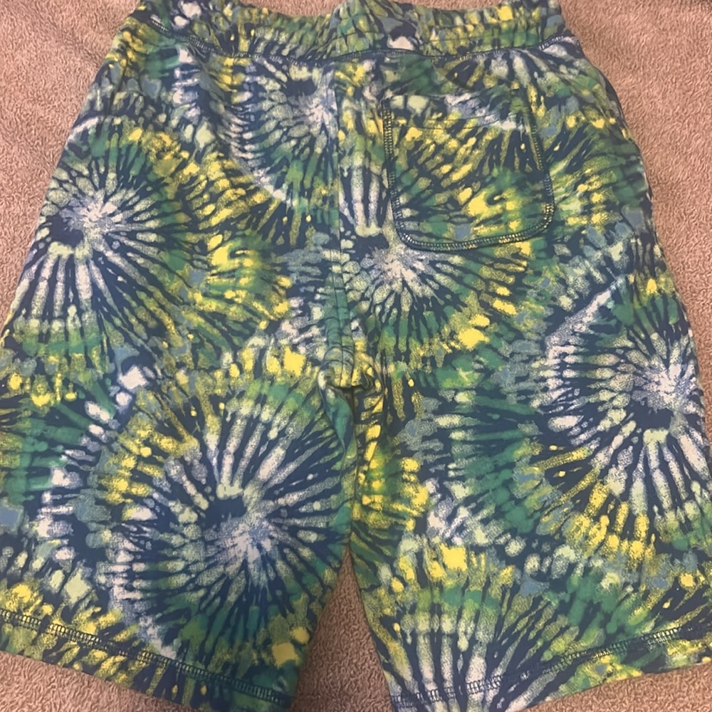 Lands End French Terry Tie Dye Shorts Size Large 10-12  Multicolor - Picture 4 of 7